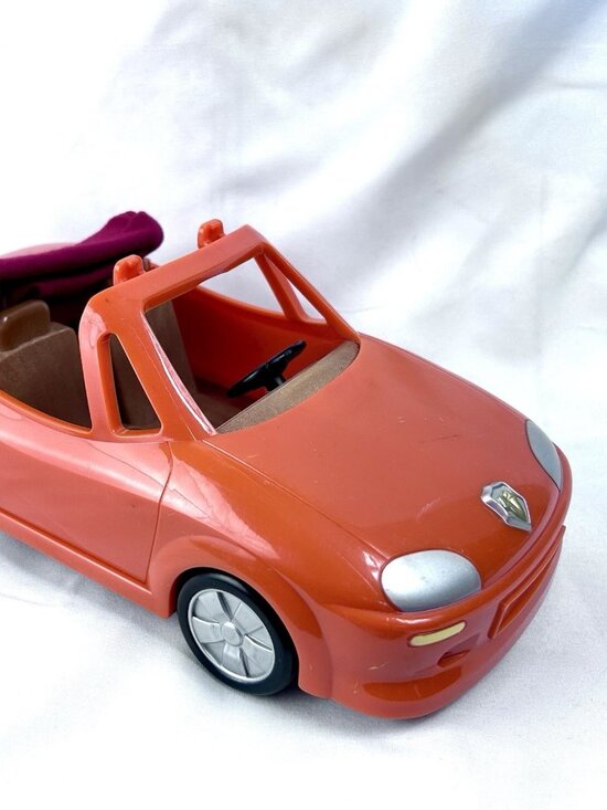 Sylvanian Families Other - Toy Sports Car Orange Two-Seater Convertible for Calico Critters